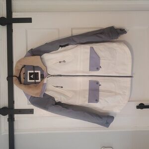 Burton Women's Prowess Snowboard Ski Jacket Coat Medium Purple White